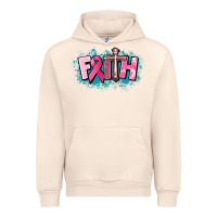 Sandshell Cancer Faith Cross Urban Hoodie - HowdyJamesFarm