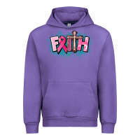 Tulip Cancer Faith Cross Urban Hoodie - HowdyJamesFarm