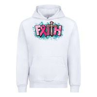 White Cancer Faith Cross Urban Hoodie - HowdyJamesFarm