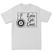 Dove Grey lets get lost Premium Tee - Unal Design