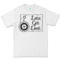 White lets get lost Premium Tee - Unal Design
