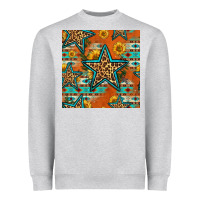 Western Stars Seamless Pattern Heavyweight Sweatshirt | Teevron