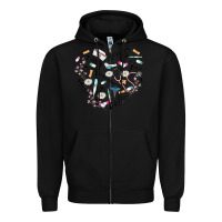 Black nurse Zipper Hoodie - MaliasSmallBusiness