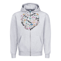 Heather Grey nurse Zipper Hoodie - MaliasSmallBusiness