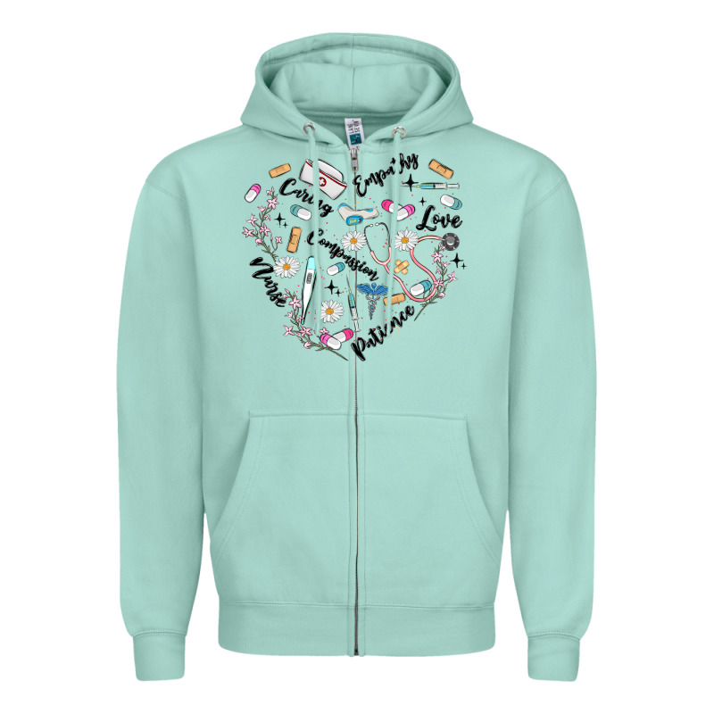 Nurse Zipper Hoodie by MaliasSmallBusiness | Teevron
