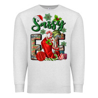 Oatmeal Heather sassy elf Premium Sweatshirt - MaliasSmallBusiness