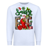 White sassy elf Premium Sweatshirt - MaliasSmallBusiness