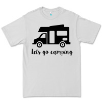 Dove Grey lets go camping Premium Tee - Unal Design