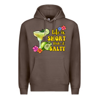 Coffee life is short make it salty Premium Hoodie - Jasminsmagicworld
