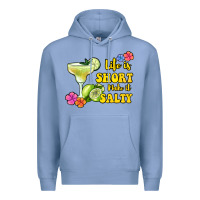 Colony Blue life is short make it salty Premium Hoodie - Jasminsmagicworld