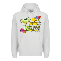 Dove Grey life is short make it salty Premium Hoodie - Jasminsmagicworld