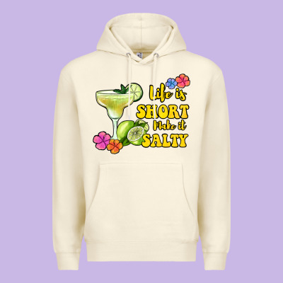 Life Is Short Make It Salty Premium Hoodie Designed By Jasminsmagicworld