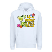 White life is short make it salty Premium Hoodie - Jasminsmagicworld