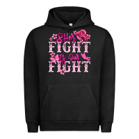 Pigment Black Her fight is our fight Cancer Awareness Urban Hoodie - HowdyJamesFarm