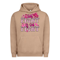 Pigment Burro Her fight is our fight Cancer Awareness Urban Hoodie - HowdyJamesFarm