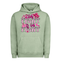 Pigment Oil Green Her fight is our fight Cancer Awareness Urban Hoodie - HowdyJamesFarm