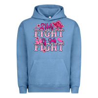 Pigment Pebble Blue Her fight is our fight Cancer Awareness Urban Hoodie - HowdyJamesFarm