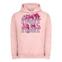 Pigment Salmon Her fight is our fight Cancer Awareness Urban Hoodie - HowdyJamesFarm