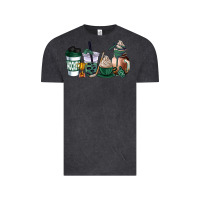 Vintage Black hunter green hockey coffee cups Vintage Tee - AdoDesignShop