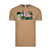 Vintage Coffee hunter green hockey coffee cups Vintage Tee - AdoDesignShop