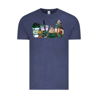Vintage Denim hunter green hockey coffee cups Vintage Tee - AdoDesignShop