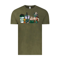 Vintage Olive hunter green hockey coffee cups Vintage Tee - AdoDesignShop