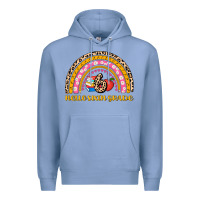 Colony Blue back to school rainbow hello sixth grade Premium Hoodie - AdoDesignShop