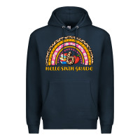 Navy back to school rainbow hello sixth grade Premium Hoodie - AdoDesignShop