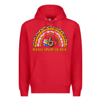 Red back to school rainbow hello sixth grade Premium Hoodie - AdoDesignShop