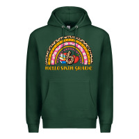 Sports Green back to school rainbow hello sixth grade Premium Hoodie - AdoDesignShop