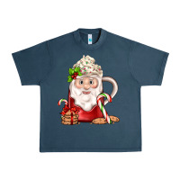 Midnight Navy santa coffee Urban Heavy Tee - JahusDesignShop