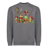 Storm christmas skeleton coffee cups Heavyweight Sweatshirt - FaDigitalArtStudio