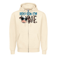 Sandshell holy cow i'm one Zipper Hoodie - MaliasSmallBusiness
