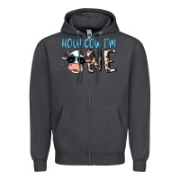Smoke holy cow i'm one Zipper Hoodie - MaliasSmallBusiness