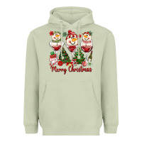 Matcha merry christmas wine and cocktails Heavyweight Hoodie - MaliasSmallBusiness