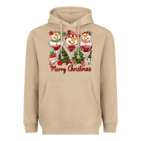Mushroom merry christmas wine and cocktails Heavyweight Hoodie - MaliasSmallBusiness