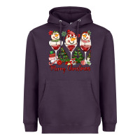 Merry Christmas Wine And Cocktails Heavyweight Hoodie | Teevron