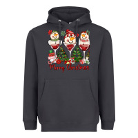 Smoke merry christmas wine and cocktails Heavyweight Hoodie - MaliasSmallBusiness