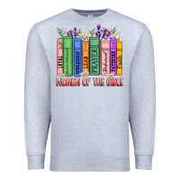 Heather Grey women of the bible Premium Sweatshirt - MaliasSmallBusiness