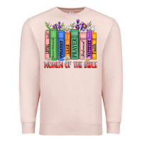Pale Pink women of the bible Premium Sweatshirt - MaliasSmallBusiness