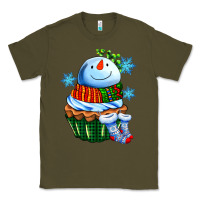 Army Green snowman cupcake Classic Tee - AdoDesignShop
