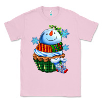 Bubblegum Pink snowman cupcake Classic Tee - AdoDesignShop