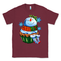 Burgundy snowman cupcake Classic Tee - AdoDesignShop