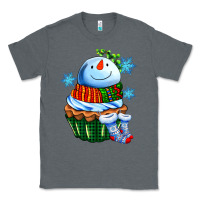 Charcoal Heather snowman cupcake Classic Tee - AdoDesignShop