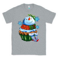 Heather Grey snowman cupcake Classic Tee - AdoDesignShop