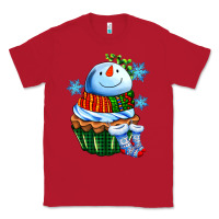 Red snowman cupcake Classic Tee - AdoDesignShop