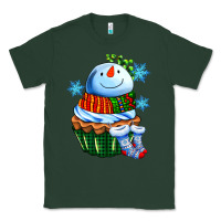 Sports Green snowman cupcake Classic Tee - AdoDesignShop