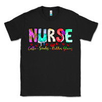 Black Nurse Coffee Scrubs Rubber Gloves Classic Tee - CowhideDigitalArt