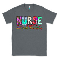 Charcoal Heather Nurse Coffee Scrubs Rubber Gloves Classic Tee - CowhideDigitalArt