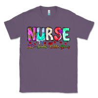 Lavender Nurse Coffee Scrubs Rubber Gloves Classic Tee - CowhideDigitalArt